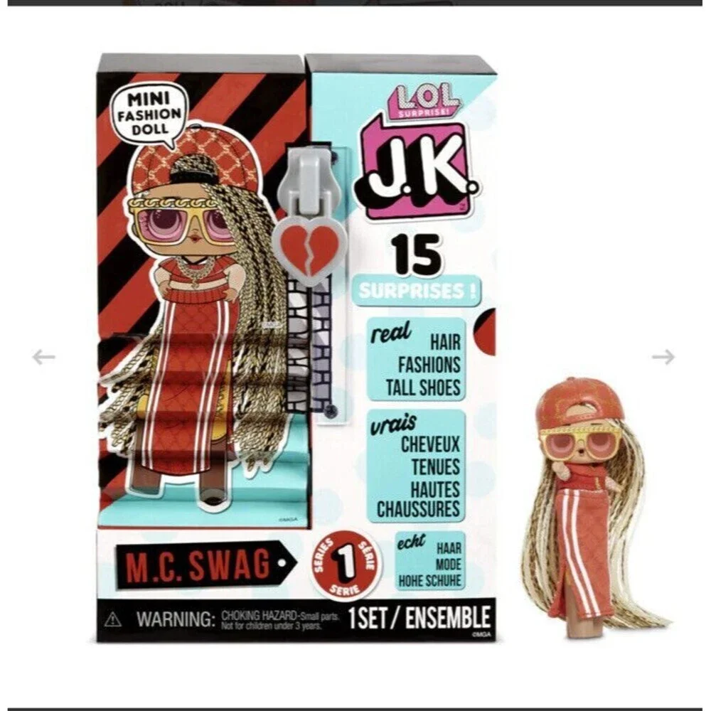 LOL Surprise JK Mini Fashion Doll Series 1 M.C. SWAG with 15 Surprises Brand NEW